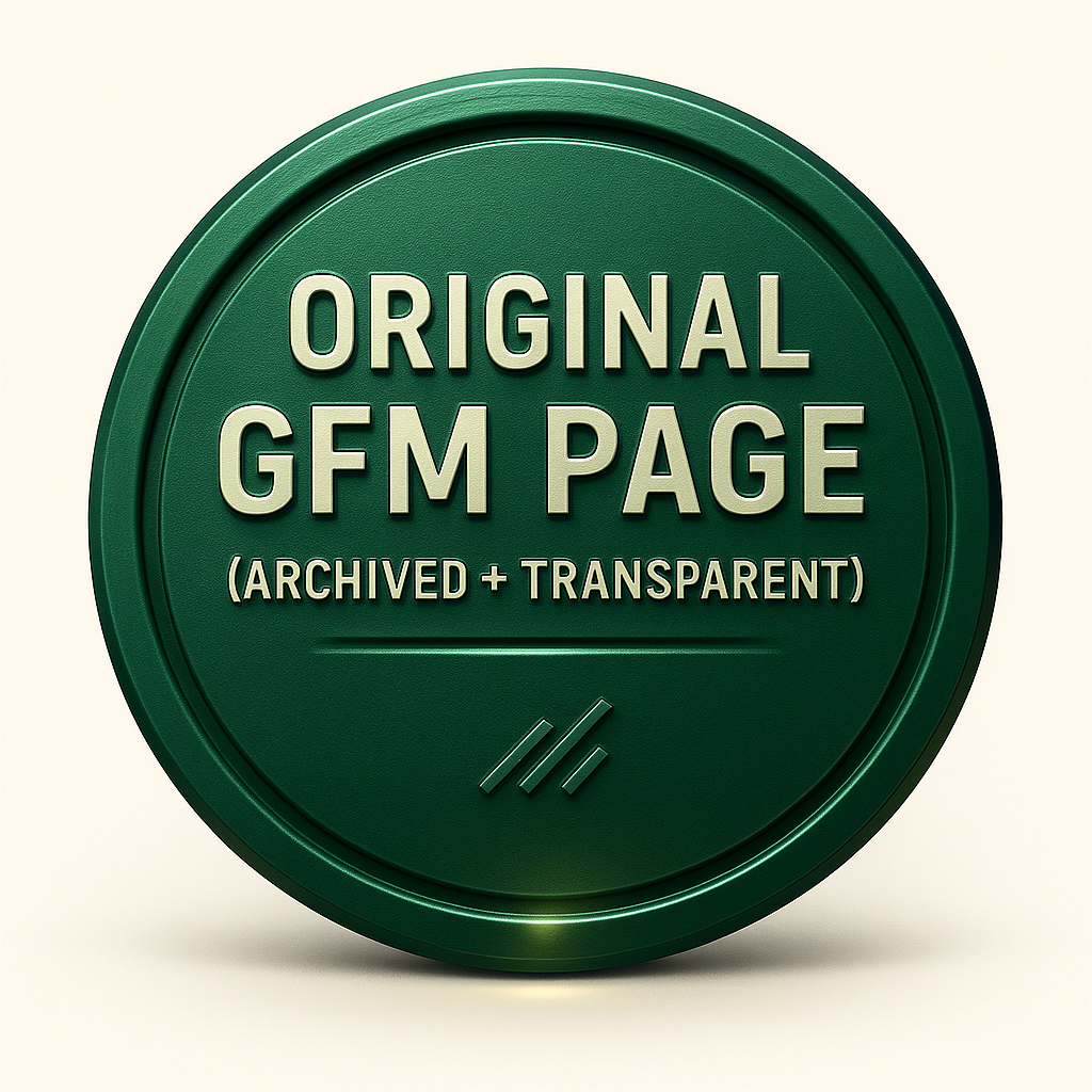 Original GFM Page (Archived + Transparent)